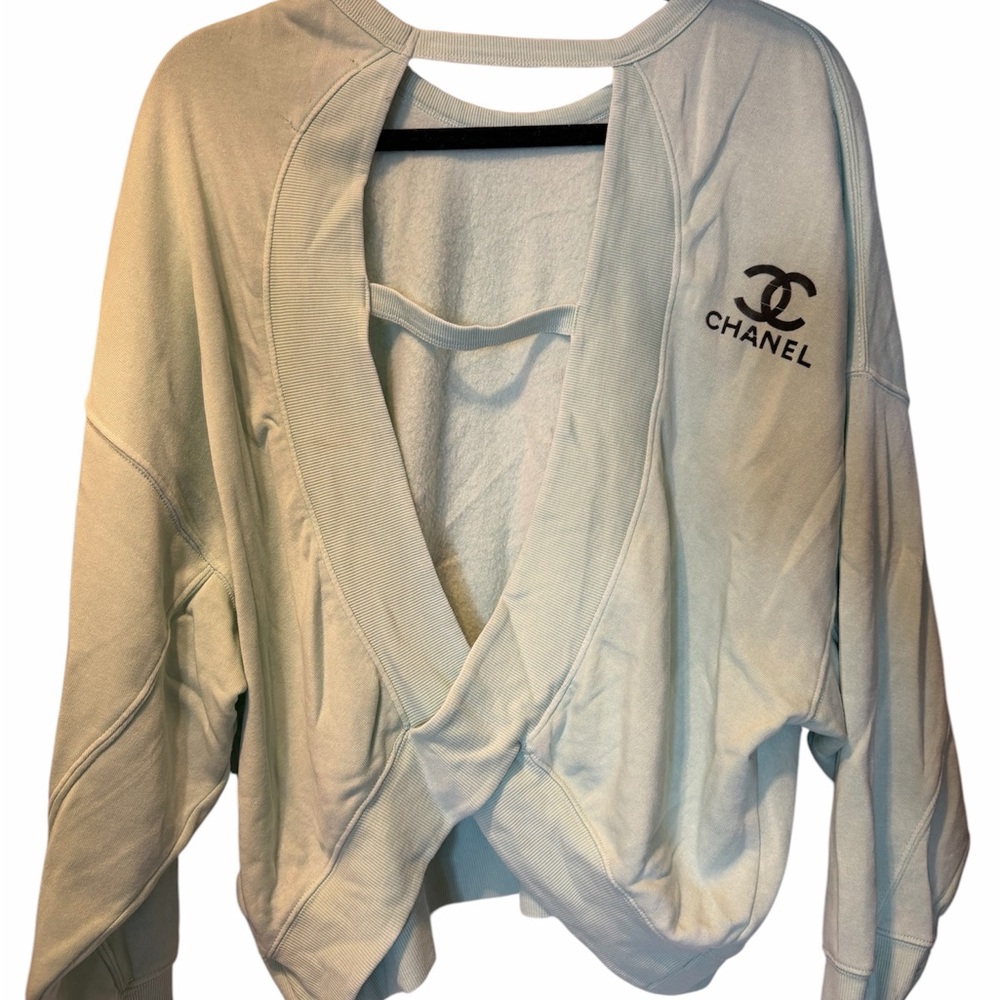Logo Open-Back Sweatshirt